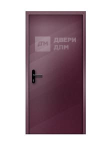 Глухая противопожарная дверь ДПМ-01 3-го типа однопольная со скрытыми петлями